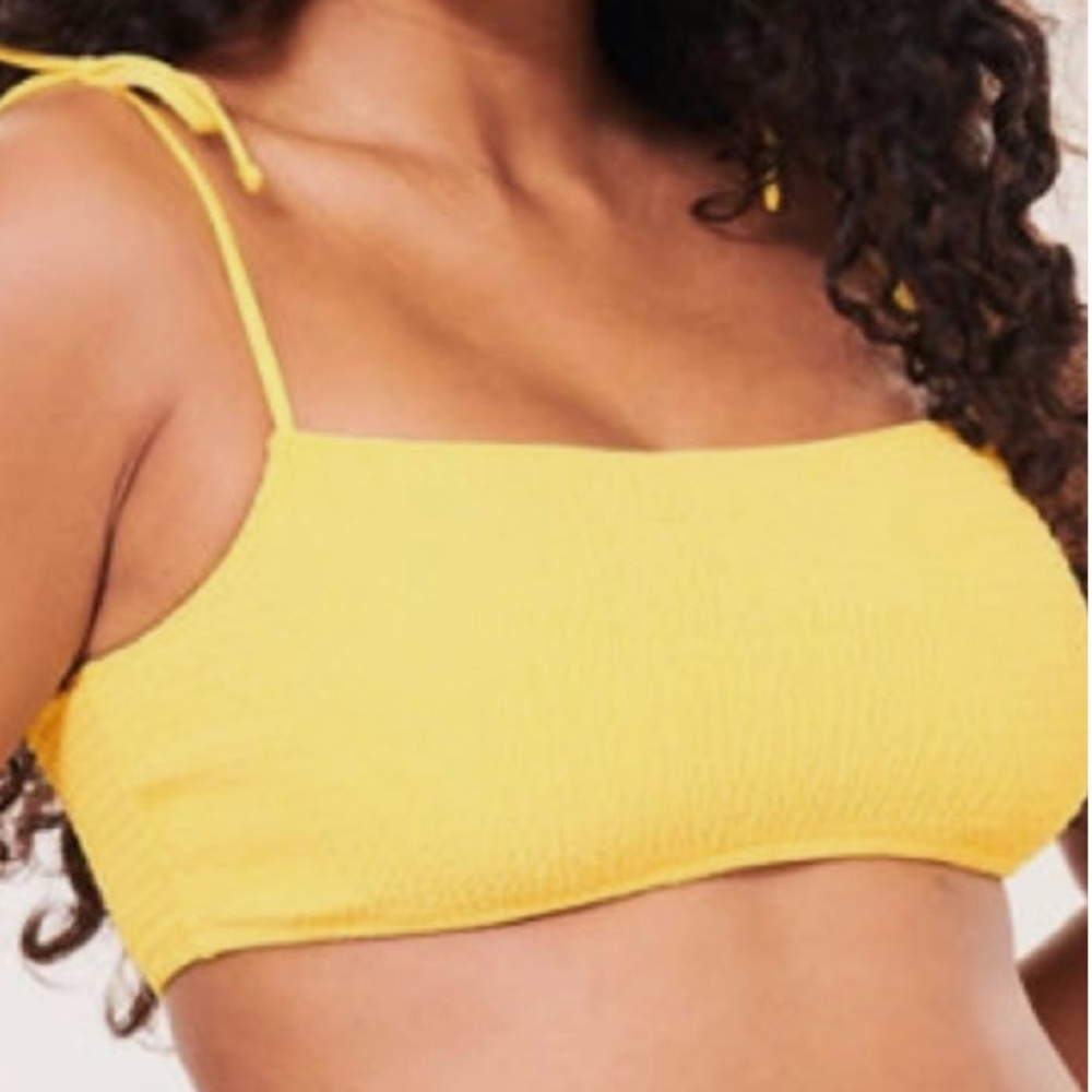 Abercrombie and Fitch smocked bikini top